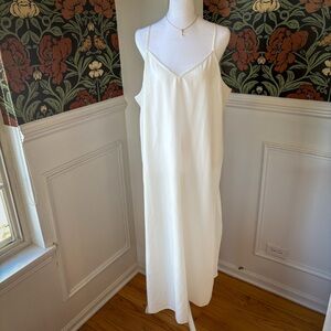 V-Neck Semi Sheer Slip Dress 🪽 Bridal